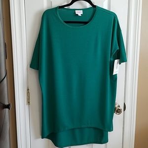 NWT Lularoe Irma XS Xsmall Solid Green